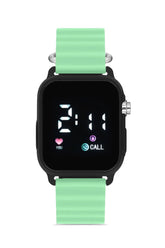 Turkuaz Silikon Unisex Dijital Led Kol Saati APWR033309